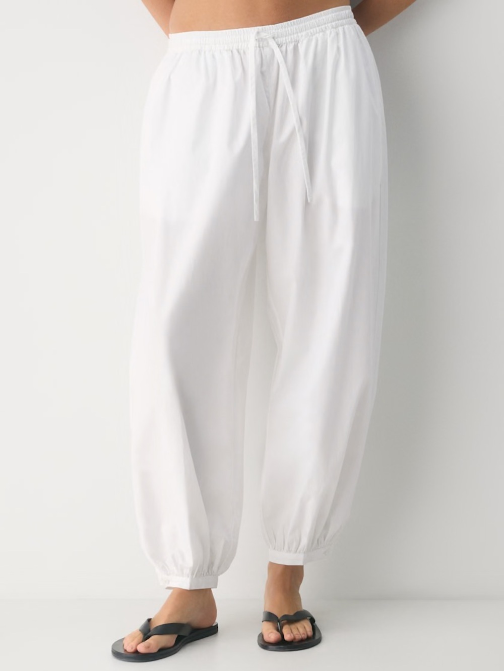 Little Moon Abroad Poplin Balloon Pant with Drawstring